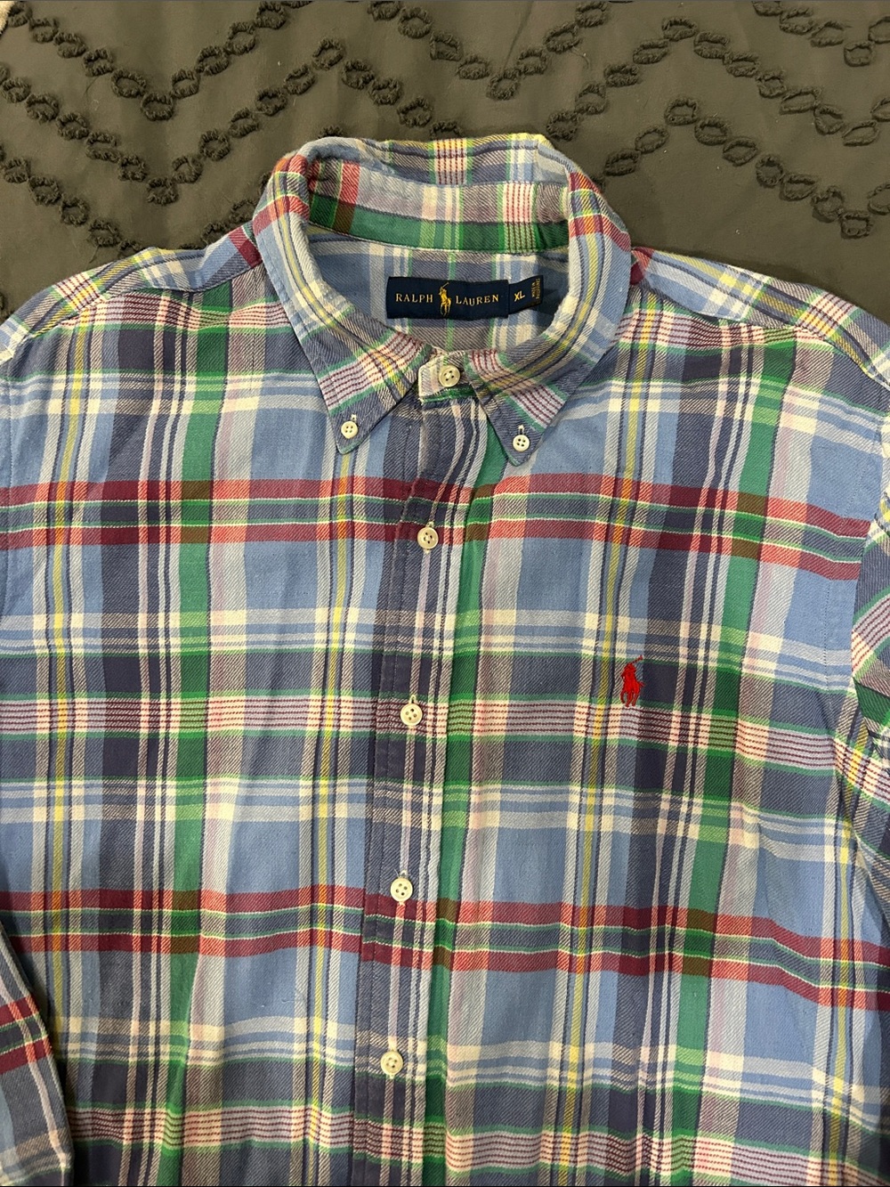 Ralph Lauren Multi-Color Plaid Button-Down Shirt